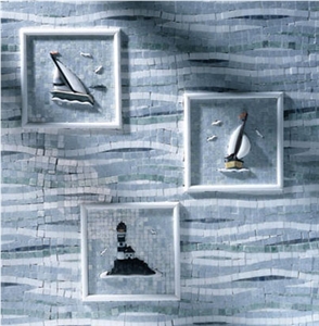 Marble Insert Mosaic Picture,Art Work