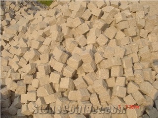 Yellow Granite Cobble Stone