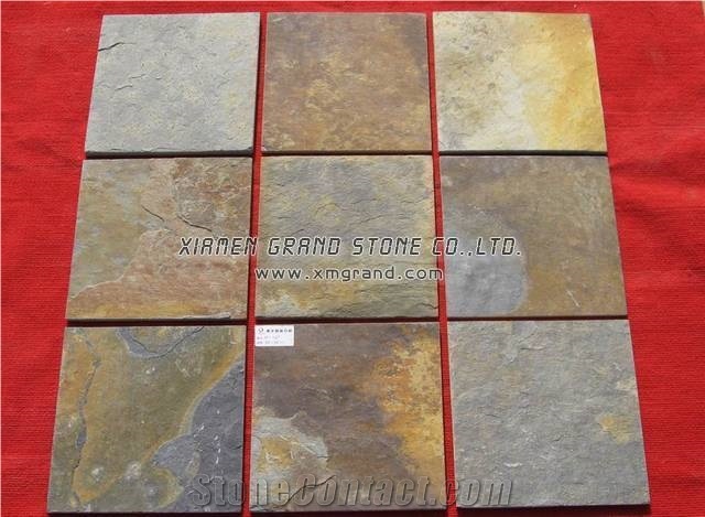 China Gold Slate Tiles,Slate Tiles