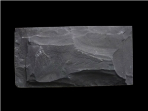 Grey Quartzite Natural Mushroom Stone Wall Cladding, Quartzite Mushroomed Stone Cladding, Quartzite Wall Stone