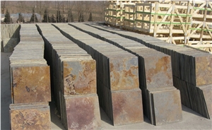 Rusty Slate Floor and Wall Tiles, Slate Slabs and Stone Wall Covering and Floors