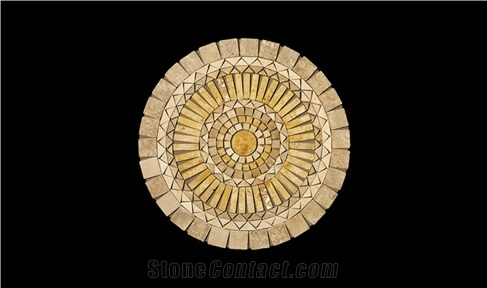 Jerusalem Stone Round Rugs