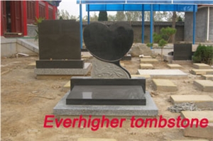 Black Granite Heart Monuments,Heart Tombstones