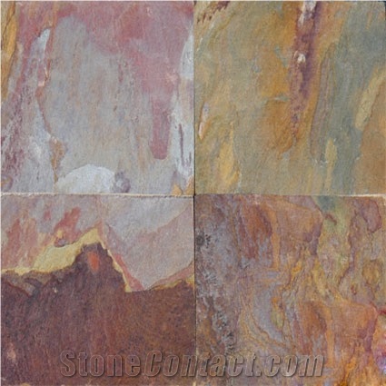 Autumn Lilac Slate Slabs & Tiles, India Lilac Slate