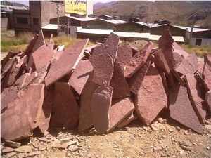 Red Flagstones Tiles, Irregular Flagstones
