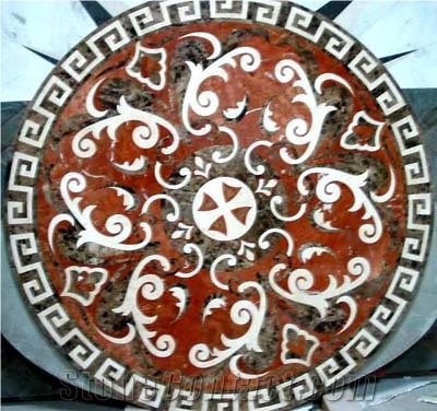 Marble Pattern Mosaics Stone Medallions