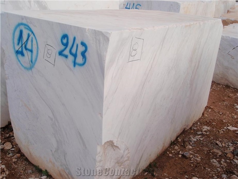 Volakas White Marble Blocks