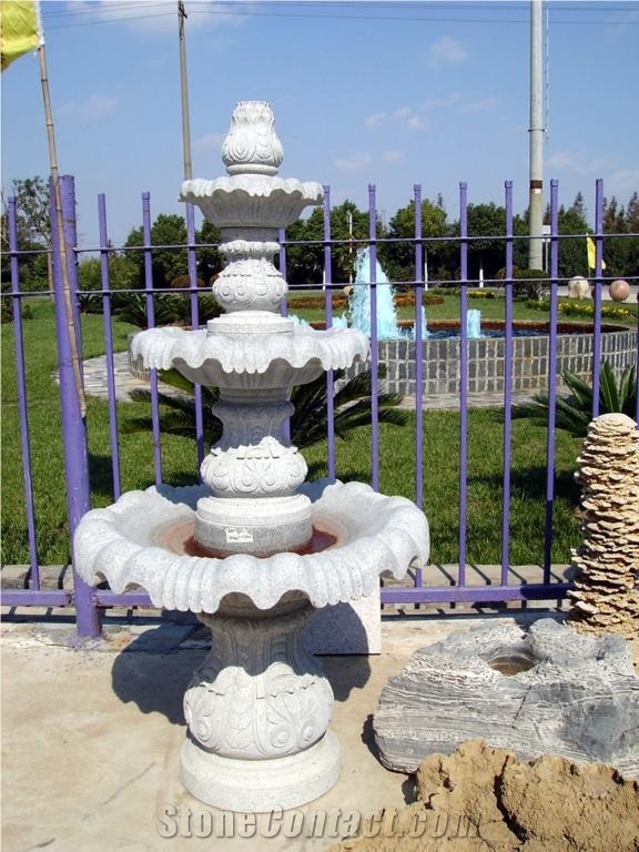 Grey Granite Water Fountain