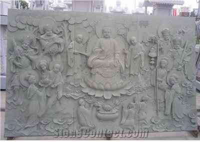 White Marble Relief Carving