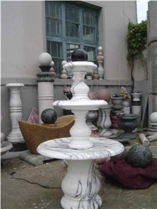 White Marble Water Fountain