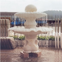 White Marble Water Fountain