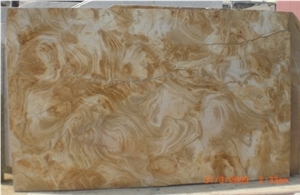 Arobo Dune Marble Slab, Pakistan Yellow Marble