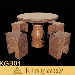 Yellow Granite Garden Table Yellow Granite Garden Table