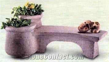 Grey Granite Flower Pot