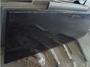 Black Galaxy Granite Countertop Slabs & Tiles, India Black Granite