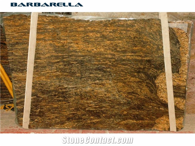 Barbarella Granite Slabs, Brazil Brown Granite