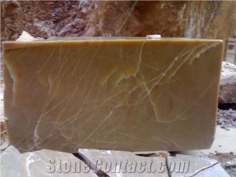 Honey Crema Onyx Block, Turkey Brown Onyx