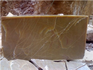 Honey Crema Onyx Block, Turkey Brown Onyx