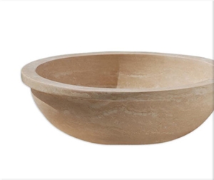 Light Beige Travertine Basin