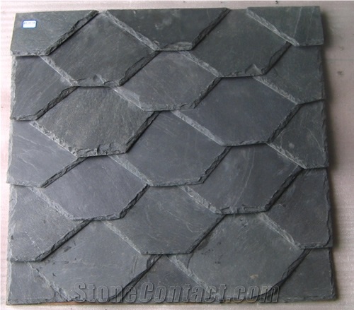 Dark Grey Slate Roof Tiles