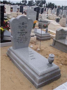 Grey Granite European Tombstone