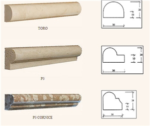 Marble and Travertine Pencil, Line and Mouldings Marble and Travertine Pencil, Line and Mouldings