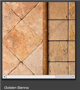 Golden Sienna Tumbled Travertine Golden Sienna Tumbled Travertine