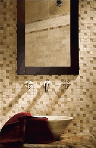 Beige Travertine Abruzzi Wall Mosaic