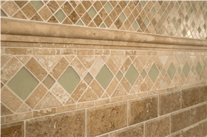 Travertine Mosaic Border Line