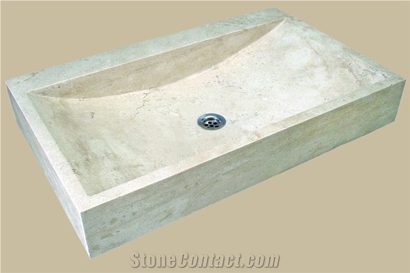 Ivory Travertine Basin