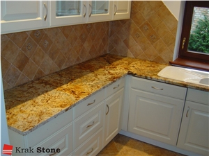 Yellow Granite Kitcen Countertops