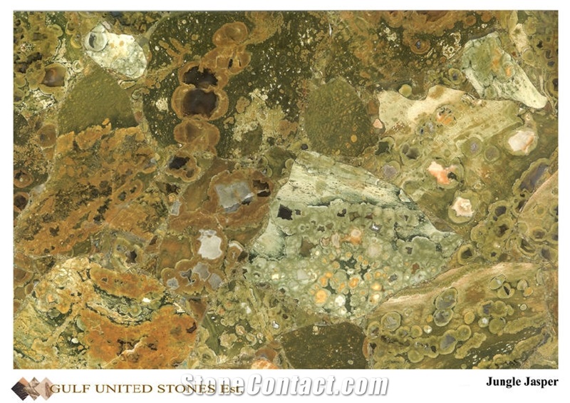 Yellow Jungle Jasper Artificial Stone Tile