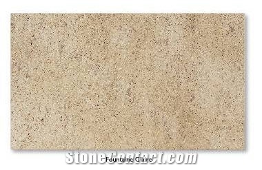 Fontaine Claire Limestone Slabs & Tiles, France Beige Limestone