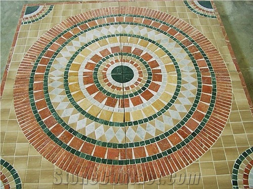 Marble Tumbled Mosaic Medallion