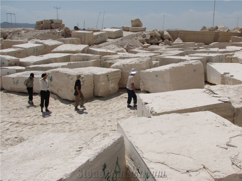 Iran Beige Travertine Blocks