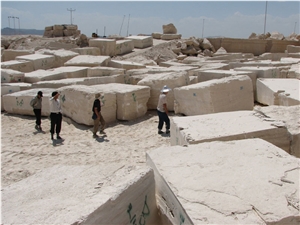 Iran Beige Travertine Blocks