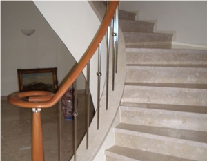 Beige Travertine Stairs and Steps