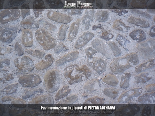Pietra Arenaria Pebbles Pavement