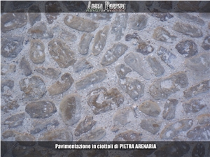 Pietra Arenaria Pebbles Pavement Pietra Arenaria Pebbles Pavement