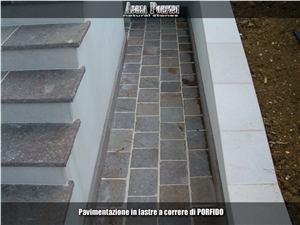 Porphyry Tiles Pavement, Grey Granite Pavements Porphyry Tiles Pavement, Grey Granite Pavements