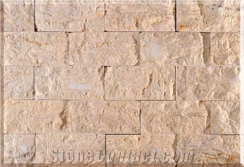 Beige Limestone Split Face Mosaic