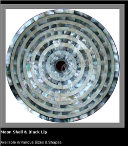Moon Shell Semi Precious Stone Sink