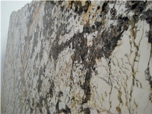 Golden Silver Granite Slab, Brazil Yellow Granite