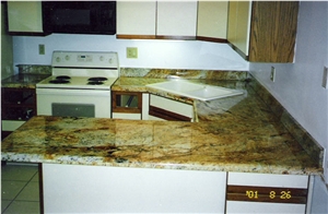 Golden Rustic Granite Countertops, Yellow Granite Countertops
