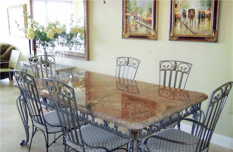 Juparana Champagne Granite Tabletops, Pink Granite Tabletops