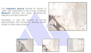 Salgueira and Blue Valverde Limestone Blocks