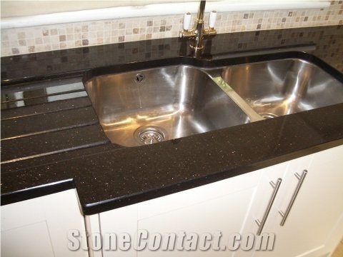 Galaxy Black Shanxi Granite Countertop