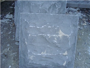 Black Basalt Mushroom Stone Finishing