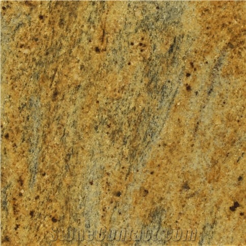 Kashmir Gold Granite Slabs & Tiles, India Yellow Granite