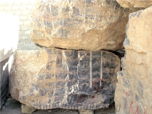 Black Gold Marble Blocks